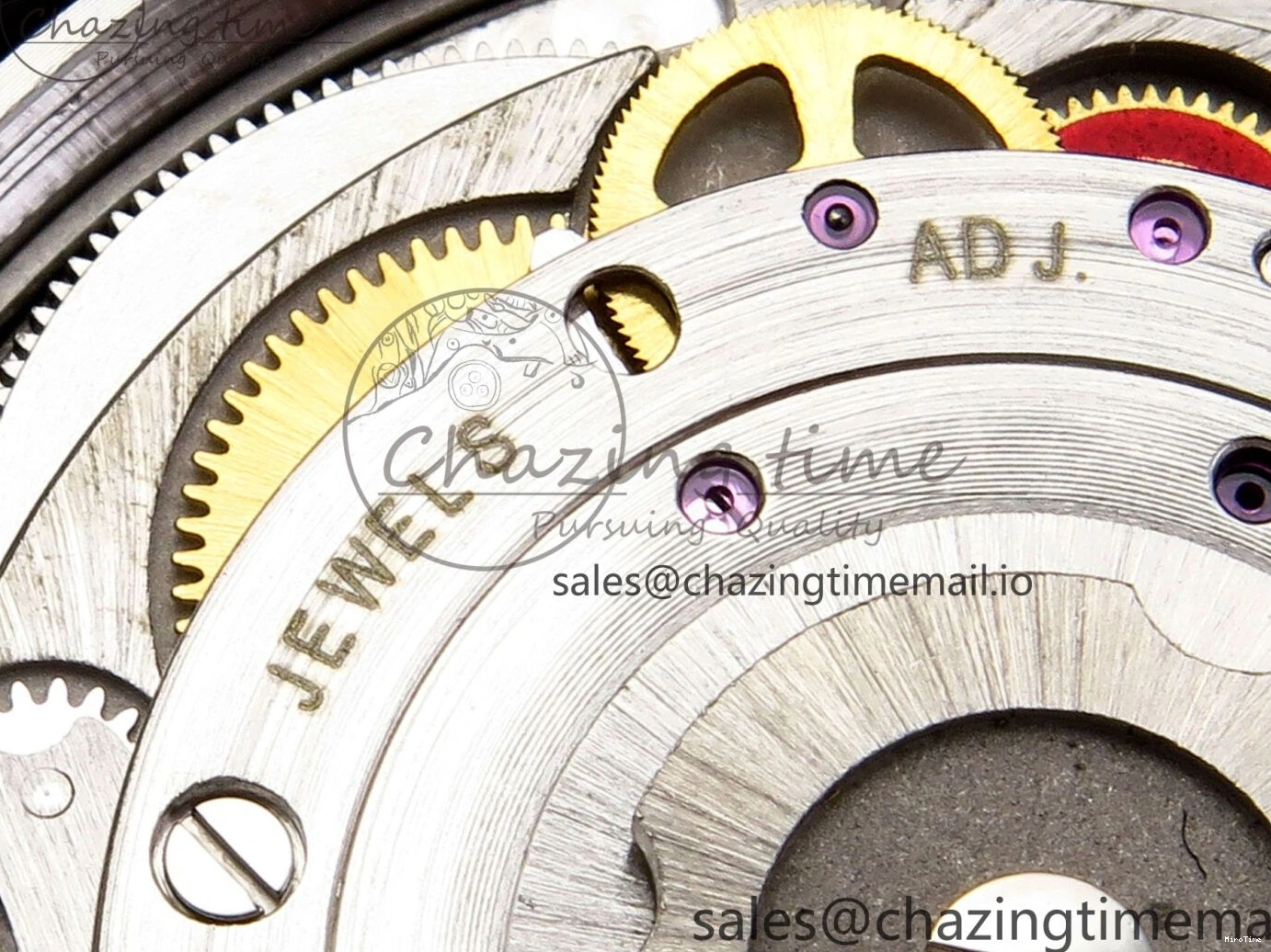 MiroTime 0131 GoodFit DateJust 41 126334 EWEF Best Edition Gray Dial Green Roman on Oyster Bracelet A 1054